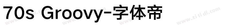 70s Groovy字体转换